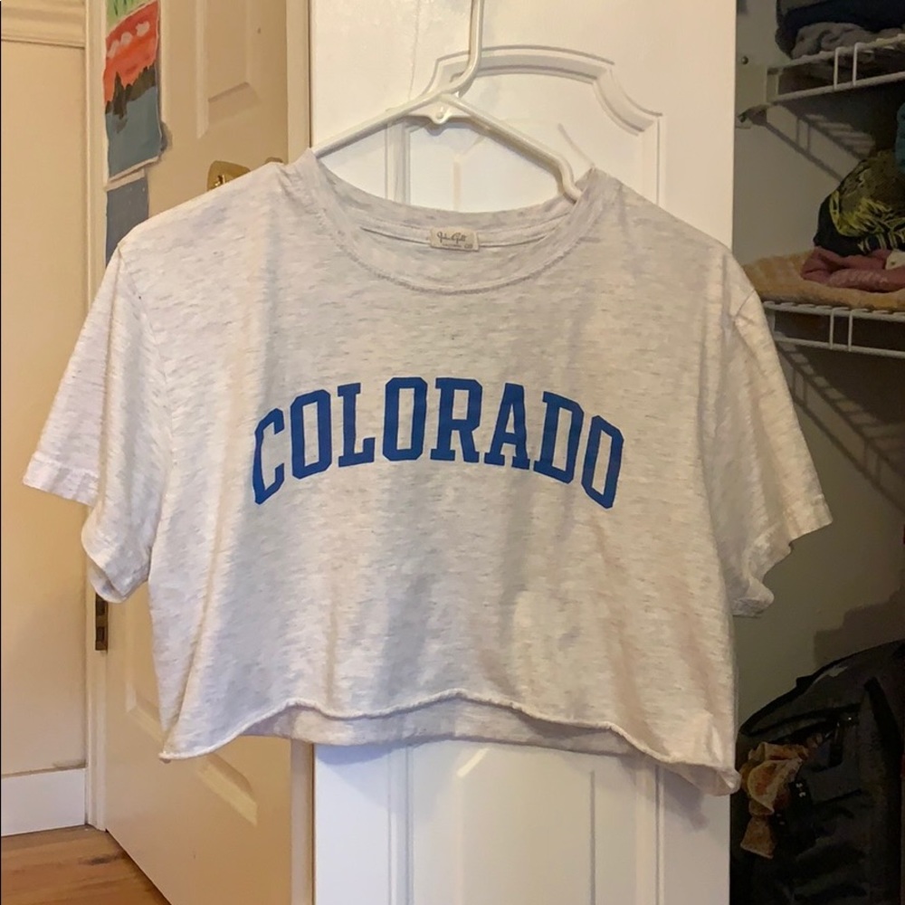 Brandy Melville cropped graphic tee